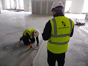 Straight edge test at Rushden Lakes Retail Park